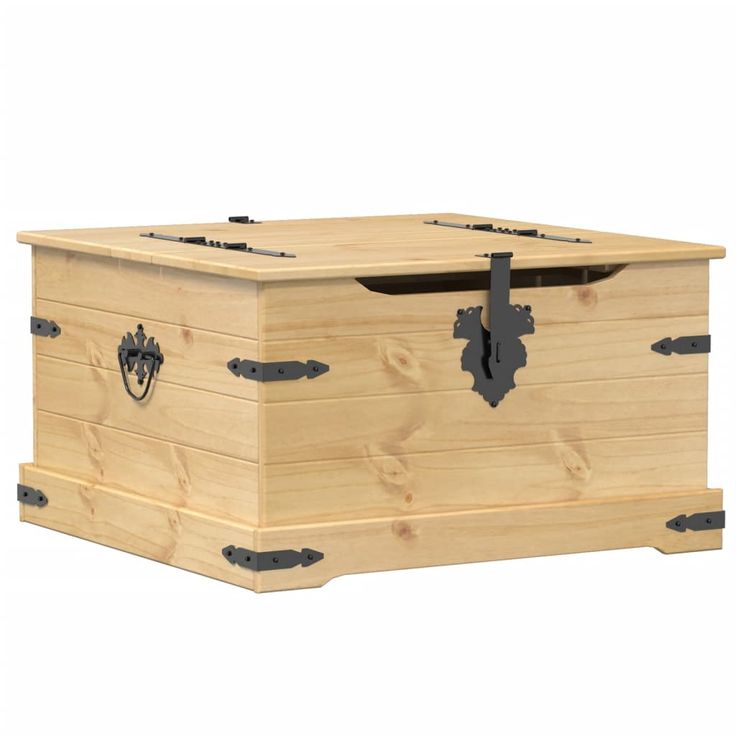 Säilytyslaatikko Corona 78x78x45 cm täysi mänty (02771)