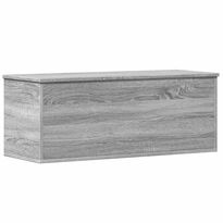 Säilytyslaatikko harmaa Sonoma 90x35x35 cm tekninen puu (40686)