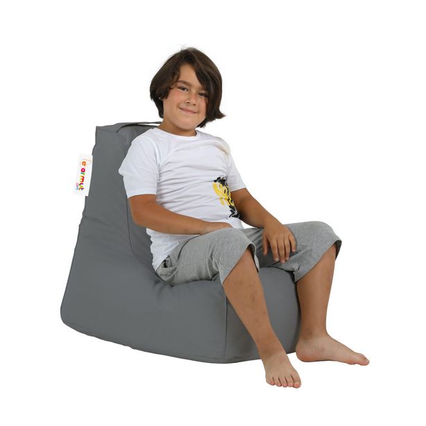 Säkkituoli ulos Linento Garden Bingo Kids, harmaa