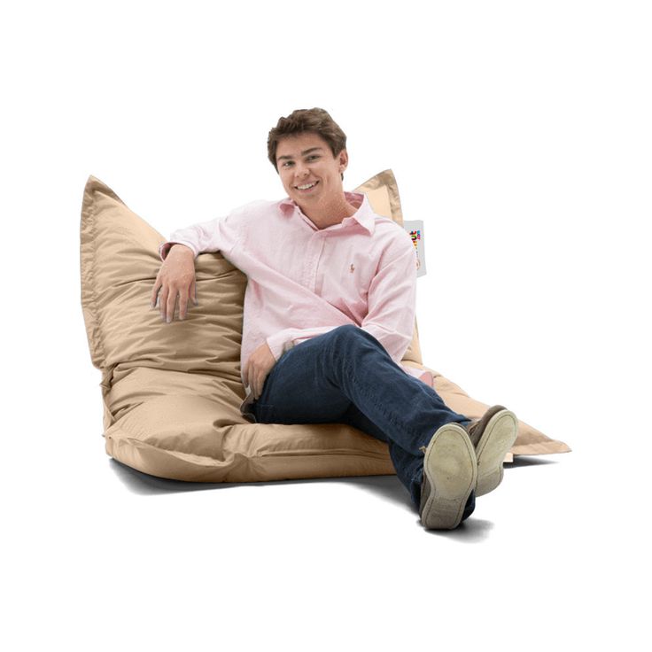 Säkkituoli ulos Linento Garden Cushion Pouf, beige