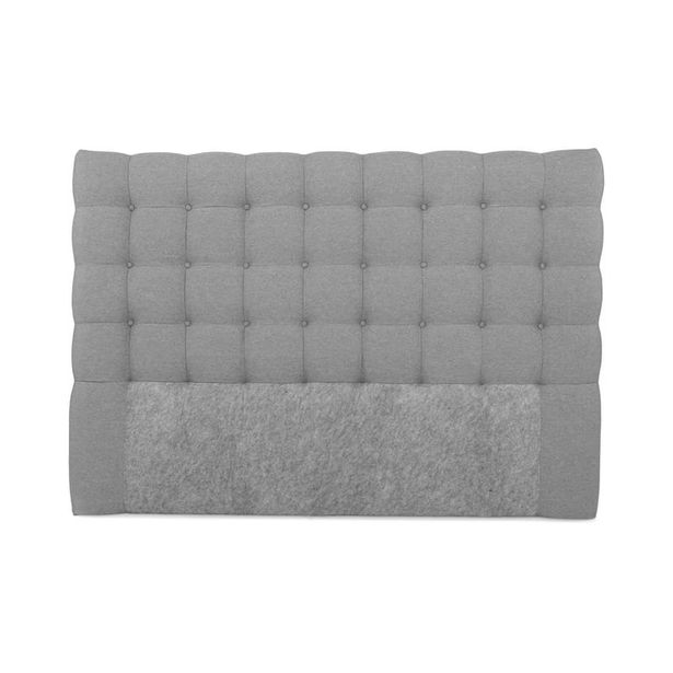 Sängynpääty Berg & Strand Royal 160cm Napit vaaleanharmaa