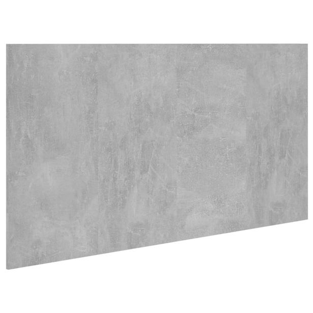 Sängynpääty betoninharmaa 160x1,5x80 cm tekninen puu (11038)