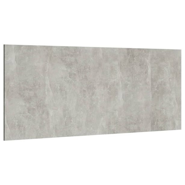 Sängynpääty betoninharmaa 200x1,5x80 cm tekninen puu (11047)