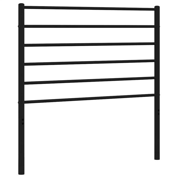 Sängynpääty metalli musta 100 cm (52348)