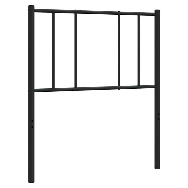Sängynpääty metalli musta 100 cm (52509)