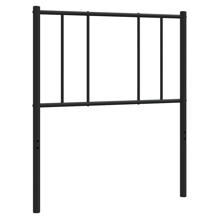 Sängynpääty metalli musta 100 cm (52509)
