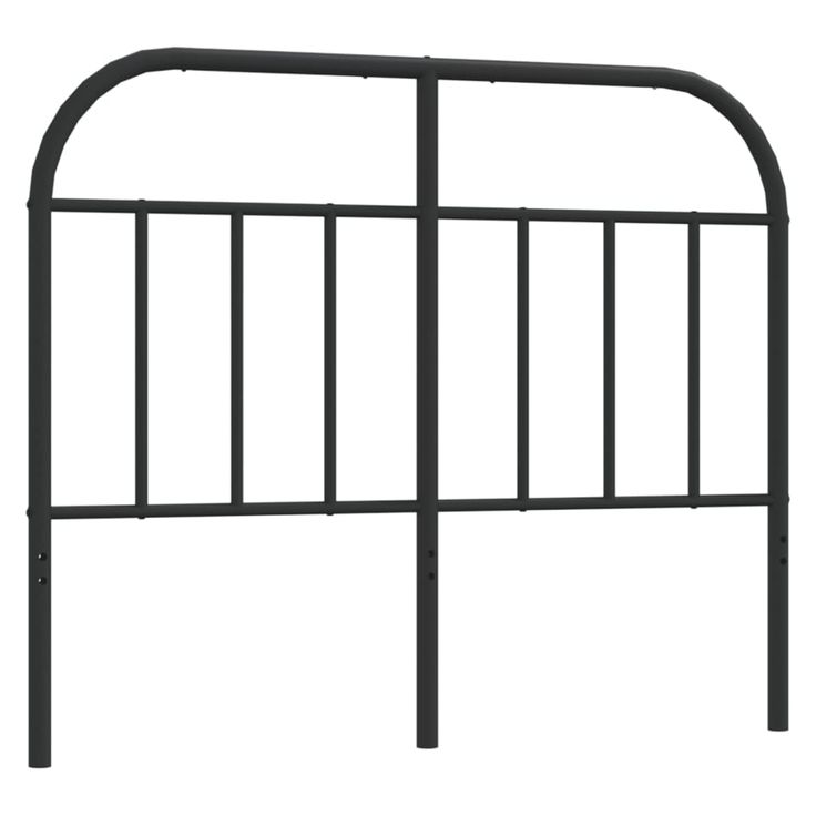 Sängynpääty metalli musta 120 cm (53666)