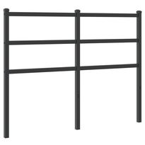 Sängynpääty metalli, 90-200 cm, musta tai valkoinen, eri kokoja (33035)