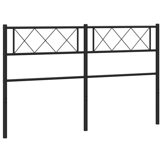 Sängynpääty metalli musta 135 cm (72309)