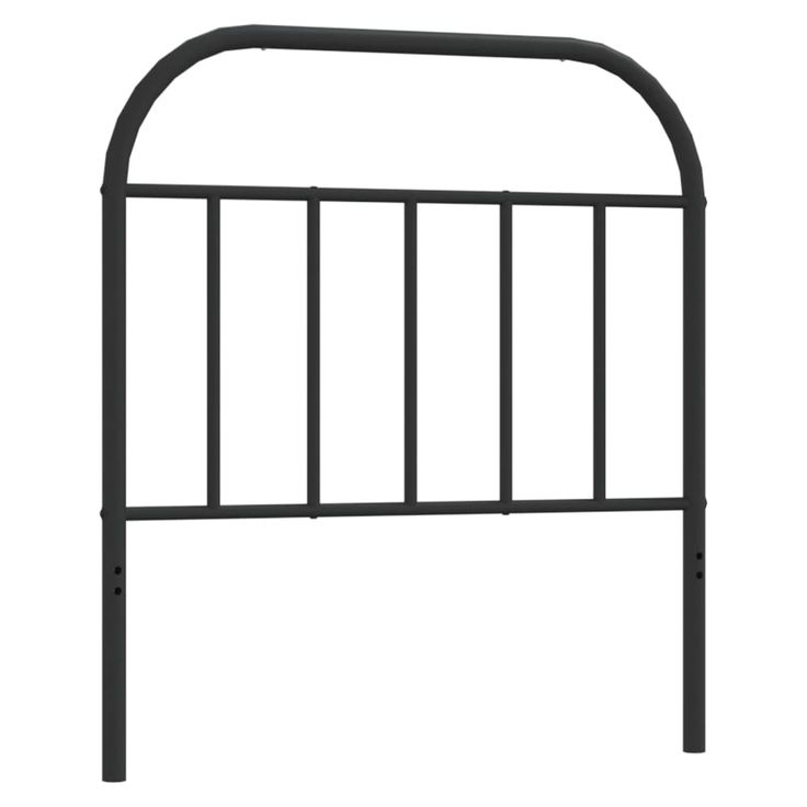 Sängynpääty metalli musta 90 cm (53663)