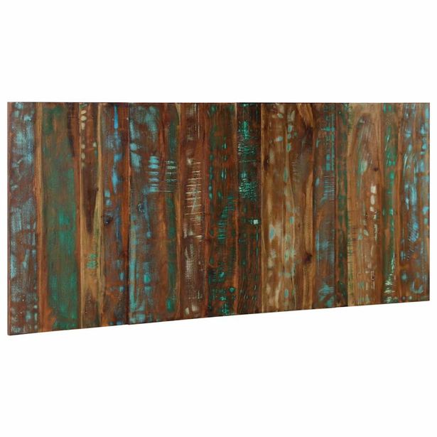 Sängynpääty Monivärinen 180 cm Massiivipuu Kierrätetty (17513)