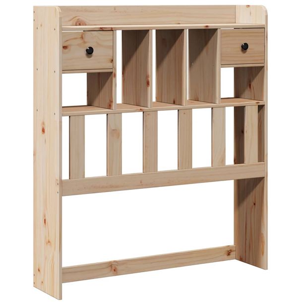 Sängynpääty säilytystilalla 100 cm täysi mänty (55520)