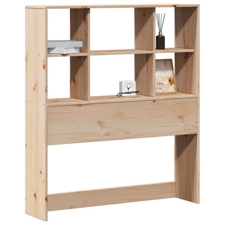 Sängynpääty säilytystilalla 100 cm täysi mänty (55669)