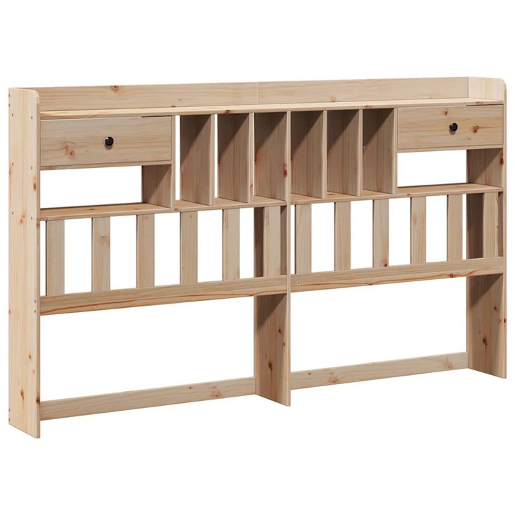 Sängynpääty säilytystilalla 180 cm täysi mänty (55502)