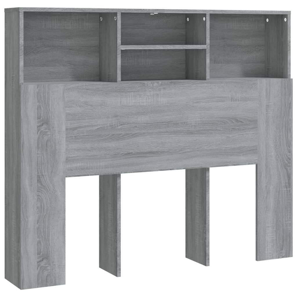 Sängynpääty säilytystilalla harmaa Sonoma 120x19x103,5 cm (17247)