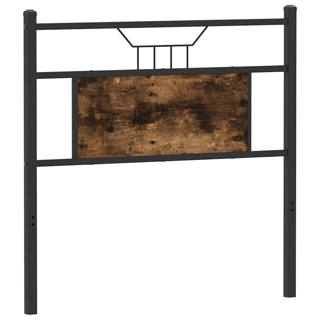 Sängynpääty savutammi 90 cm tekninen puu ja teräs (06771)