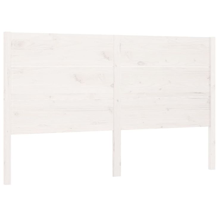 Sängynpääty valkoinen 186x4x100 cm täysi mänty (18736)