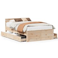Sängynrunko täysi mänty, eri kokoja ja värejä (43170)