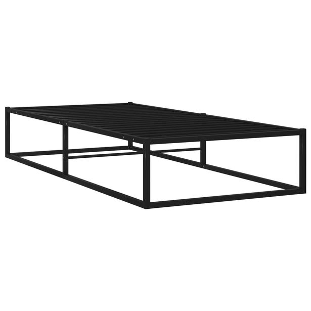 Sängynrunko musta metalli 100x200 cm (24786)