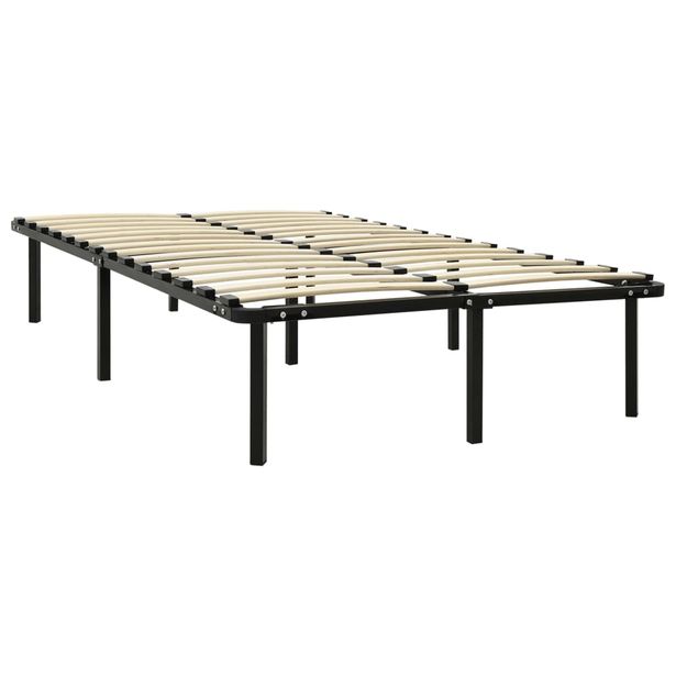 Sängynrunko musta metalli 120x200 cm (84680)