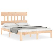 Sängynrunko päädyllä Small Double täysi puu (93566)