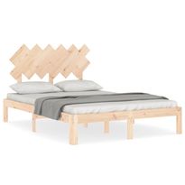 Sängynrunko päädyllä Small Double täysi puu (93696)