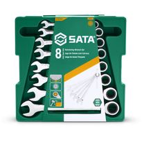 Kiintoräikkälenkkiavainsarja Sata 8-19mm, 8 osaa, rasiassa