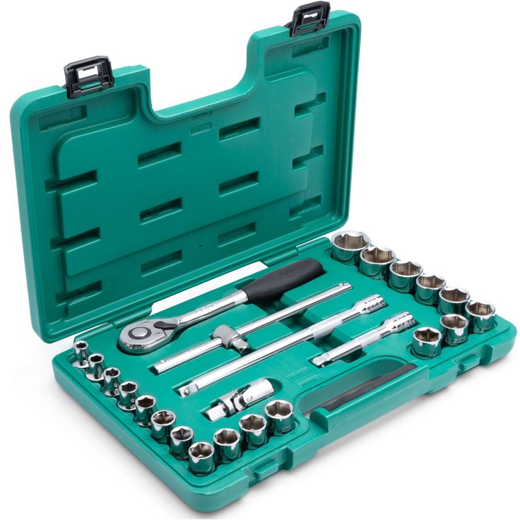 Hylsysarja Sata 1/2" 6-K, 24 osaa, rasiassa