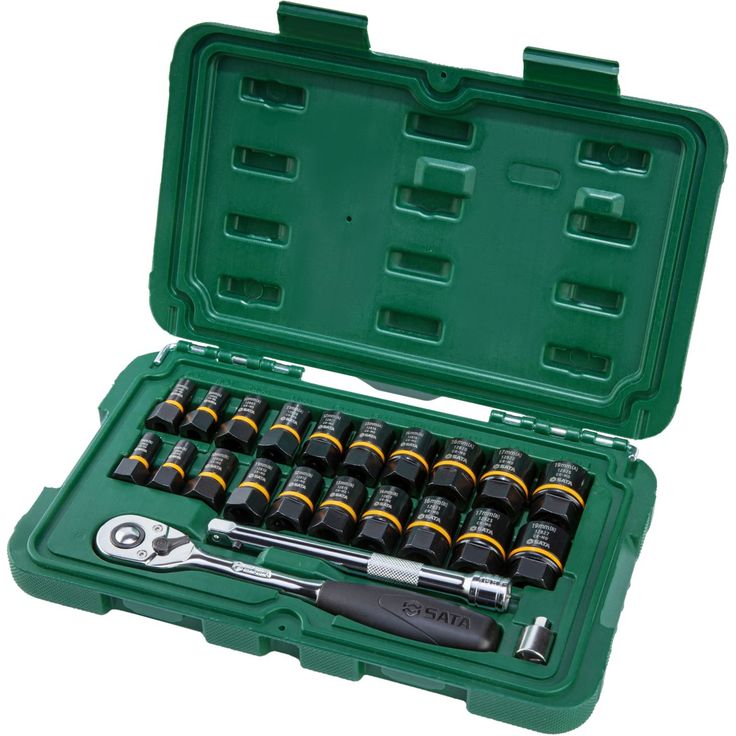 Pultinirrotussarja Sata Bolt Biter 1/4"+3/8", 23 osaa, rasiassa