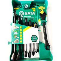 Kiintoräikkälenkkiavainsarja Sata Spline 8-17mm, 7 osaa, telineessä