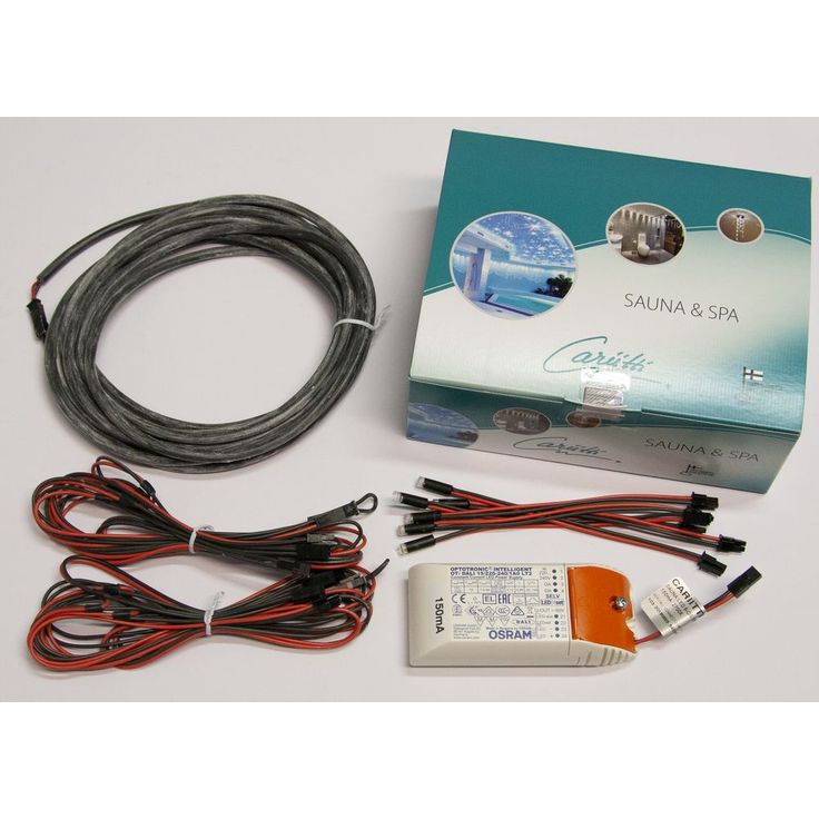 Sauna LED-sarja Cariitti 6-osainen 2700K 150 mA