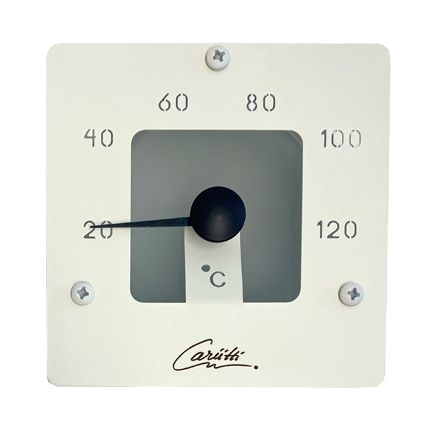 Saunan lämpömittari Cariitti, SQ, valkoinen