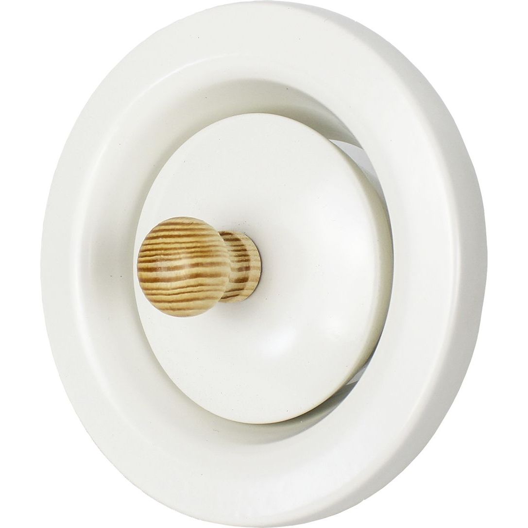 Saunan poistoilmaventtiili Pisla 280, Ø100mm, valkoinen