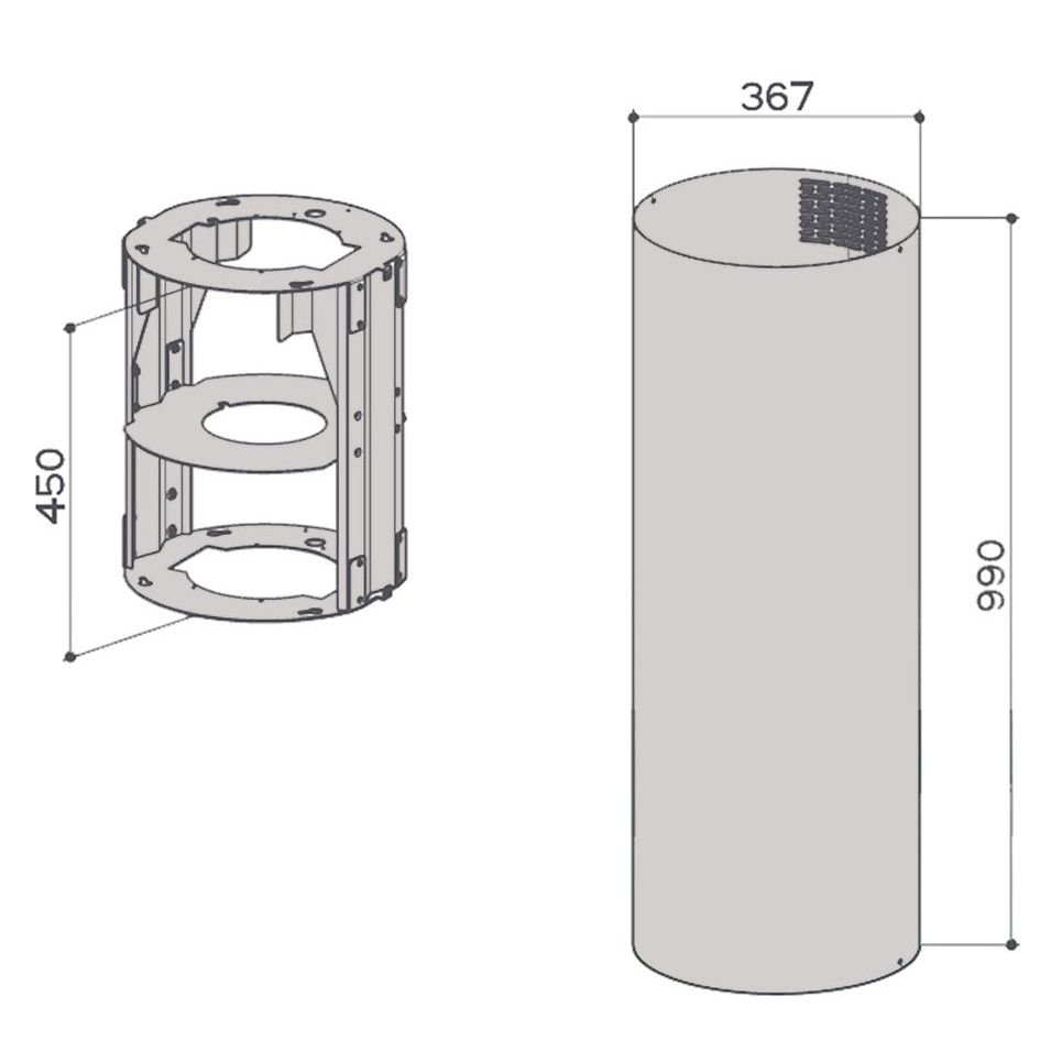Liesituulettimen putkisarja Savo I-78, mattamusta