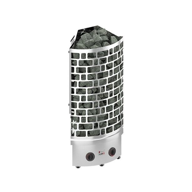 Sähkökiuas SAWO Aries Corner Premium, 9kW, 8-13m³, kiinteä ohjauskeskus