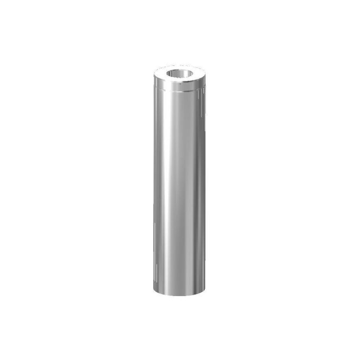Saunapiipun Hormijakso Schiedel Ø115mm, 1000mm, kirkas ruostumaton teräs