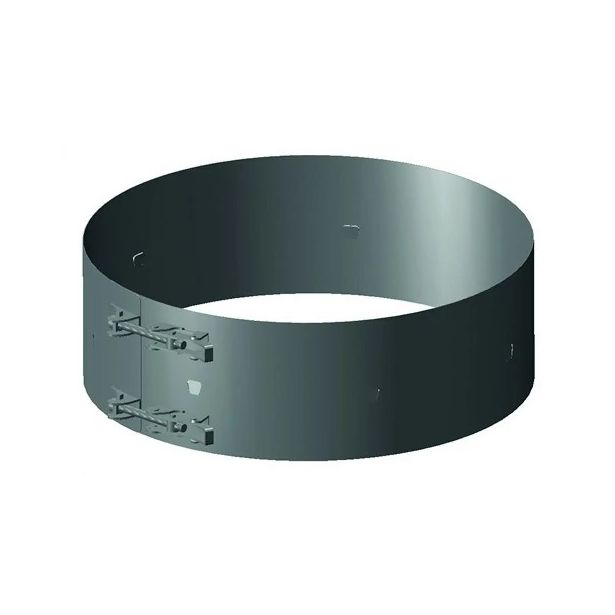 Schiedel Permeter Smooth Tukipanta, Ø 150 mm, hormille, musta