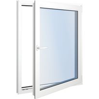Seicom Classic DK 3K 3-lasinen kippi-ikkuna, PVC, A-malli, leveys 800 mm