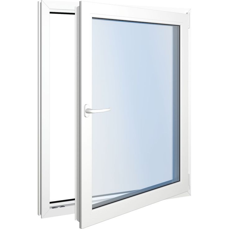 Seicom Classic DK 3K 3-lasinen kippi-ikkuna, PVC, A-malli, leveys 1000 mm