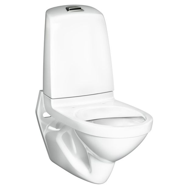 Seinä-WC-istuin Gustavsberg Nautic, 1522-säiliöllä, Hygienic Flush, ilman istuinkantta
