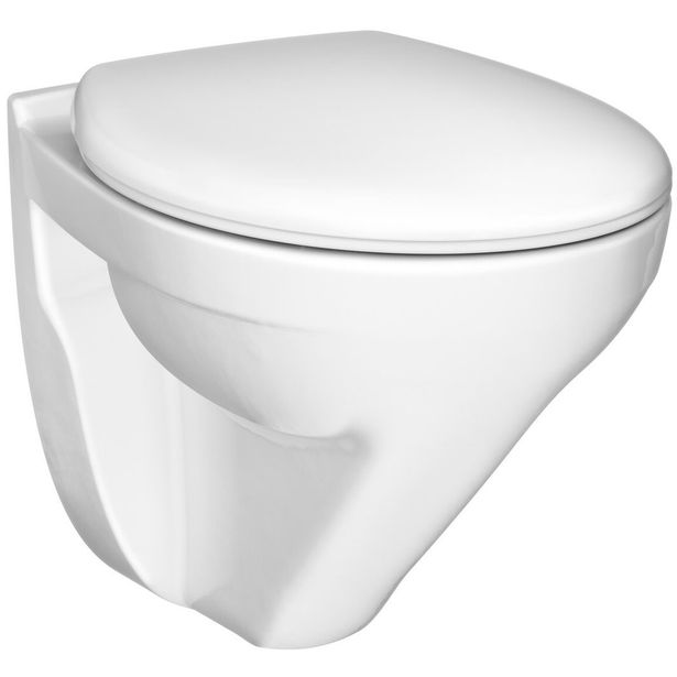 Seinä-WC-istuin Gustavsberg Nordic3 3635, Hygienic Flush, vakioistuinkannella