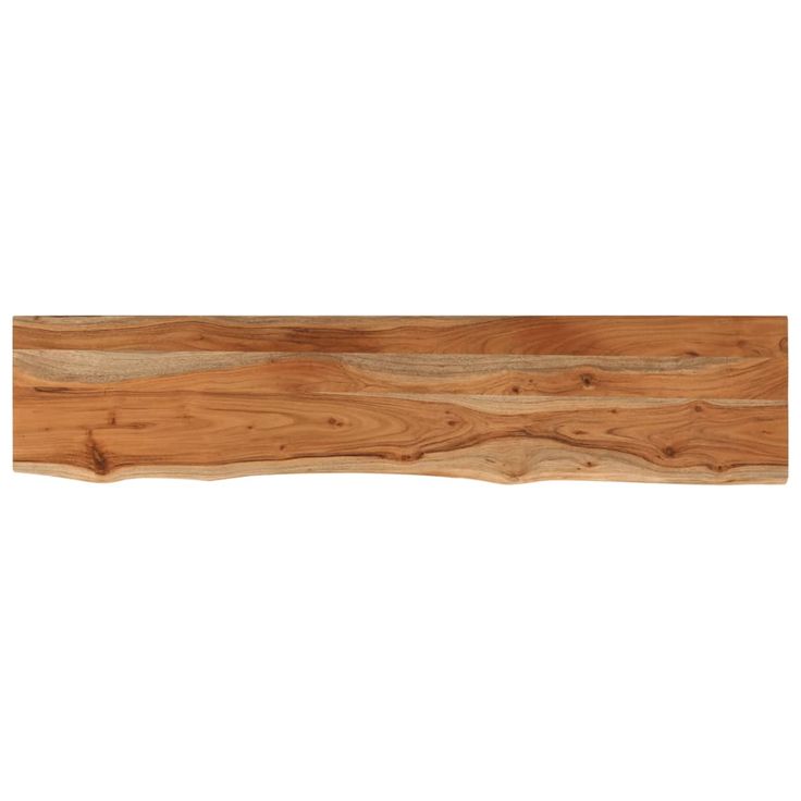 Seinähylly 100x20x3,8 cm suorakaide täysi akasiapuu elävä reuna (70276)