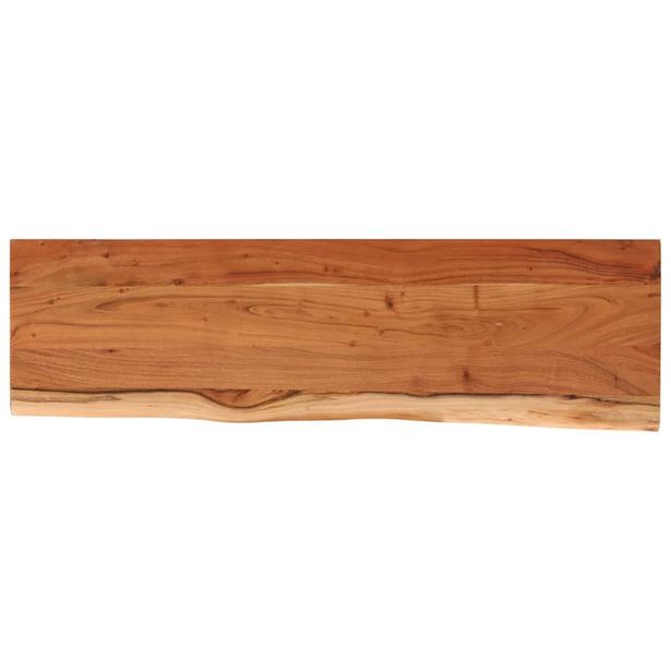 Seinähylly 100x30x2,5 cm suorakaide täysi akasiapuu elävä reuna (70240)