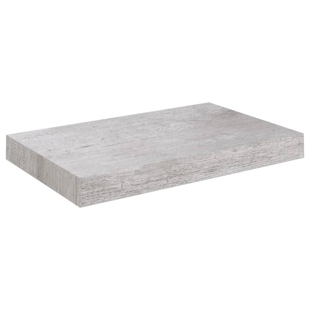 seinähylly Kelluva betoninharmaa 23x23,5x3,8 cm MDF (26588)