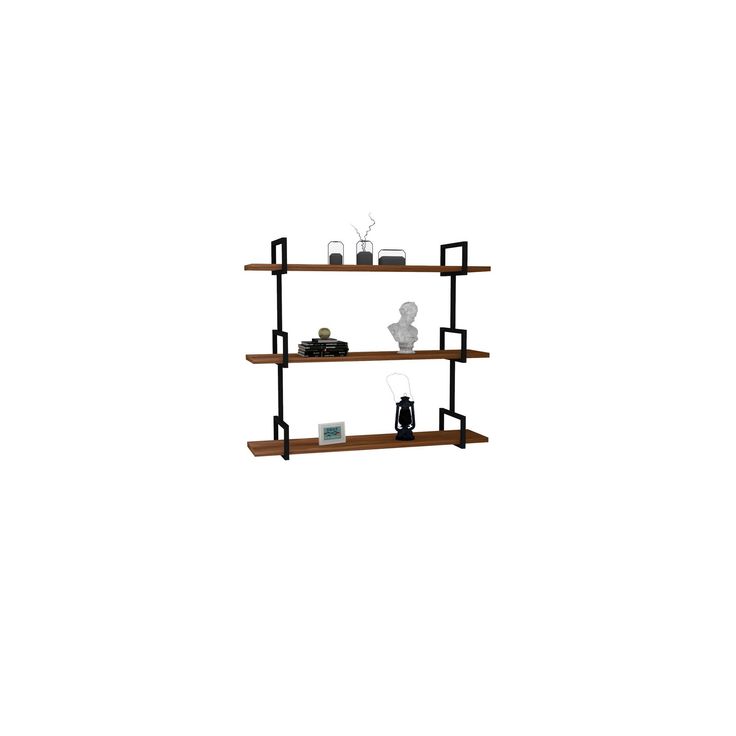 Seinähylly Linento Furniture Uras, pähkinäpuu