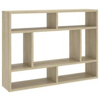 Seinähylly Sonoma-tammi 75x16x55 cm tekninen puu (03005)
