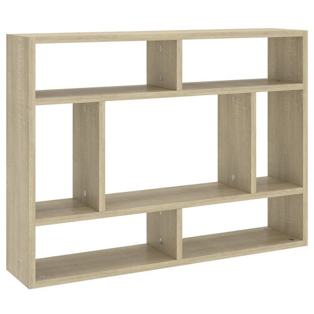 Seinähylly Sonoma-tammi 75x16x55 cm tekninen puu (03005)