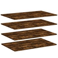 Seinähyllyt 4 kpl savutammi 80x50x1,5 cm tekninen puu (38279)