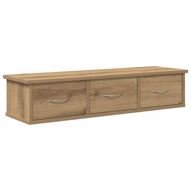 Seinäkaappi artesaani tammi 88x26x18,5 cm tekninen puu (55861)