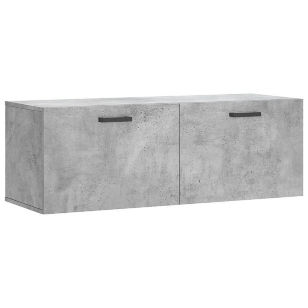 Seinäkaappi betoninharmaa 100x36,5x35 cm tekninen puu (30136)